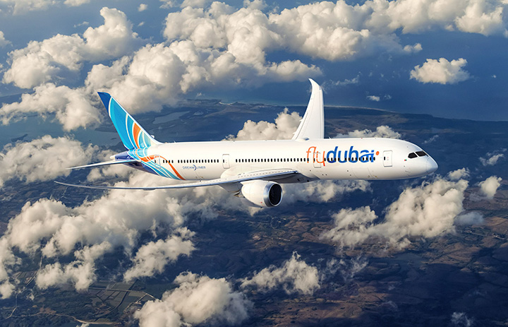 1/85 flydubai Boeing 737 フライドバイ 航空機 飛行機 ディスプレイスケールの航空機 20cm Air FLY DUBAI ボーイング B737