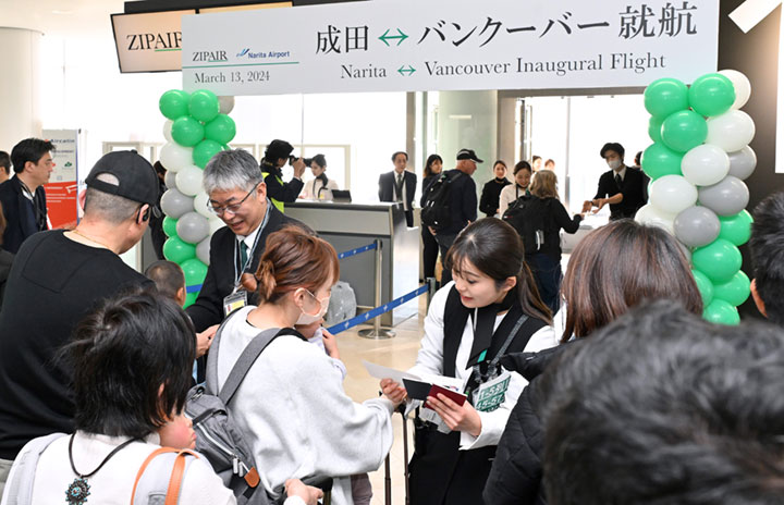 ZIPAIR、成田－バンクーバー就航 日系LCC初、北米－アジア乗継狙う