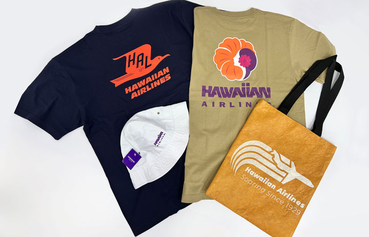 JALバッグ　ハワイ就航50周年記念復刻フライトバッグ　レア！日航挨拶文付き JALバッグ ハワイ就航50周年記念復刻フライトバッグ レア！日航