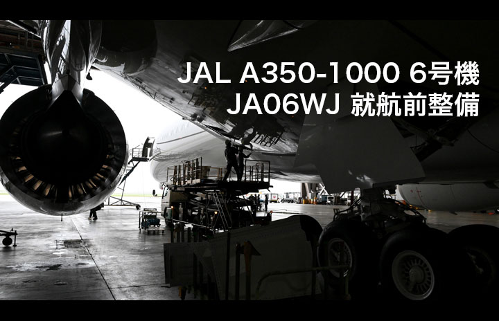 動画】JAL A350-1000 JA06WJ 就航前整備