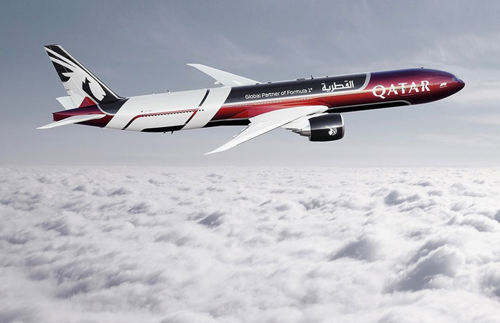 カタール航空、F1塗装機が12/4成田飛来