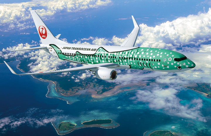 JTA、ジンベエ3号機「結ジンベエ」1/19就航 初便は石垣、エメラルド