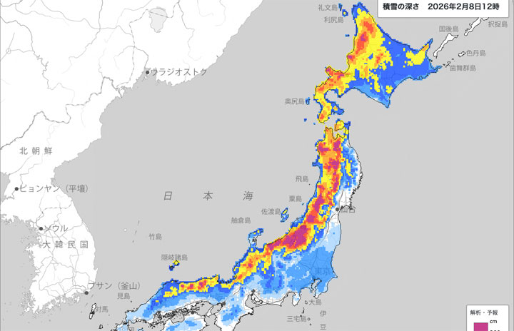 残雪('68日活) 8日の航空各社、雪で欠航68便 日本海側中心