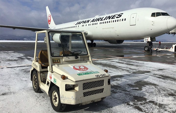 JAL、旭川の空港車両にバイオディーゼル燃料 凍結防止TT車で通年利用可に