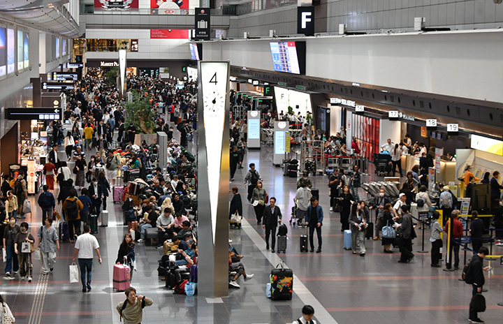 Haneda Airport July 2026 departure passengers rise 17.7% year‑on‑year