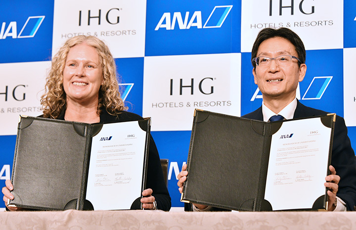 ANAとIHG、訪日客へ特典プログラム　マイレージ会員にホテル優待