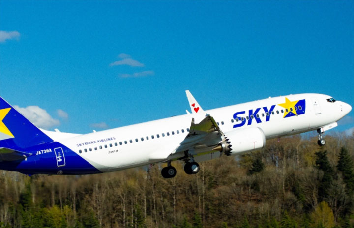 スカイマーク、737MAXを日本初受領 5/4羽田着