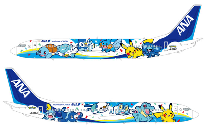 ANA、ポケモンジェット青は737 12月以降国内線、ポケモンGOは6空港