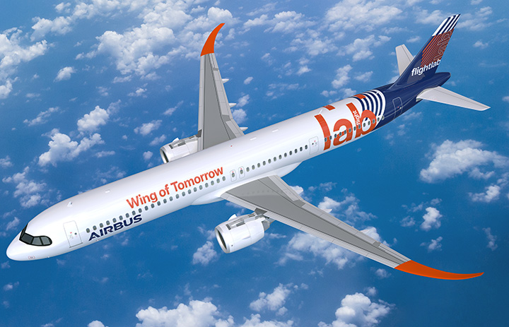 エアバス、次世代単通路機向けに折りたたみ式延長翼 A321neoで飛行試験開始