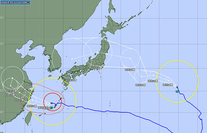 台風13号、8日も欠航340便超 沖縄・奄美方面