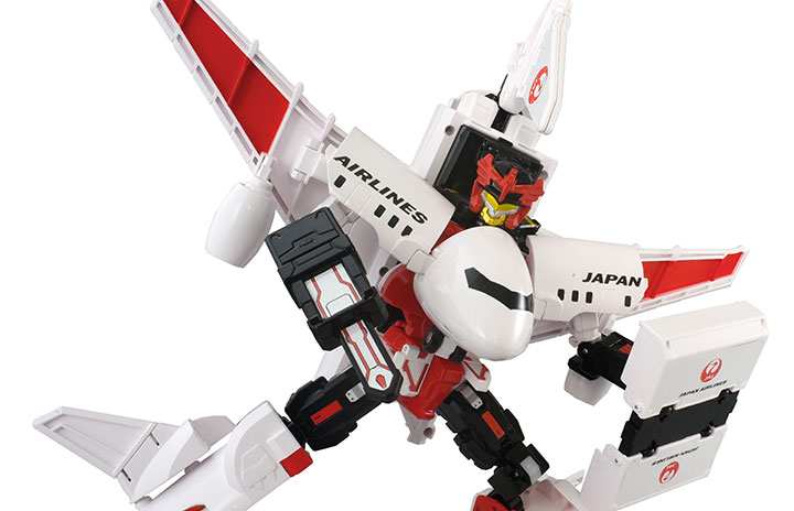 JAL機がロボットに変形 トミカ「スカイブレイバー」10月発売